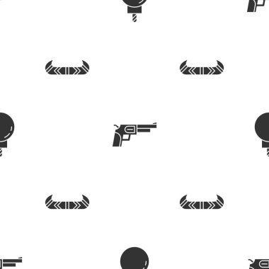 Bombayı patlamaya hazırla, Revolver silahı ve kano ya da kanoyla düzgün bir şekilde kürek çek. Vektör