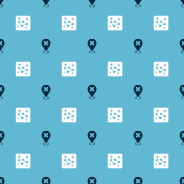 Çapraz iz ve Büyük Ayı takımyıldızını kusursuz desene göre ayarla. Vektör