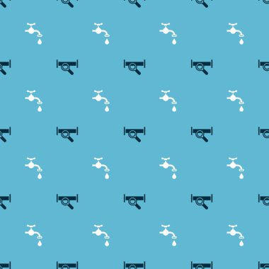 Endüstriyel metalik boruyu ve su musluğunu pürüzsüz bir şablona ayarla. Vektör