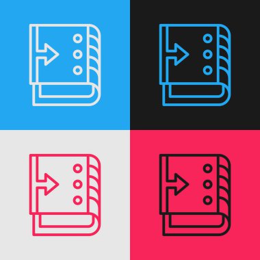 Pop Art Line Ses Karıştırıcı simgesi renk arkaplanında izole edildi. DJ ekipman kaydırma düğmeleri. Konsol karıştırılıyor. Vektör.