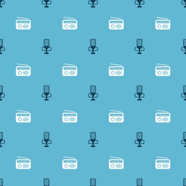 Mikrofonu ve telsizi antenle kusursuz desene ayarlayın. Vektör