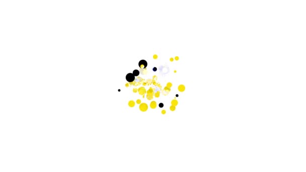 Icona della graffetta nera isolata su sfondo bianco. Animazione grafica 4K Video motion — Video Stock