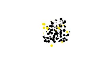 Siyah yumurta ikonu beyaz arka planda izole edilmiş. Ev yemeği, sahanda yumurta, sağlıklı kahvaltı, omlet ikonu. 4K Video hareketli grafik canlandırması