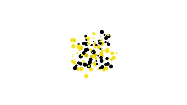 Ícone de sorvete preto isolado no fundo branco. Símbolo doce. Animação gráfica em movimento de vídeo 4K — Vídeo de Stock