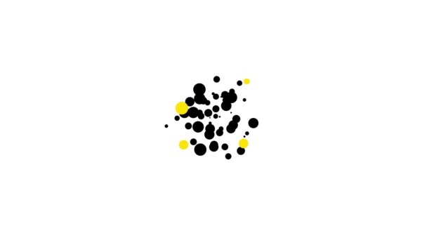 Black Shit icon isolated on white background. 4K Video motion graphic animation — 图库视频影像