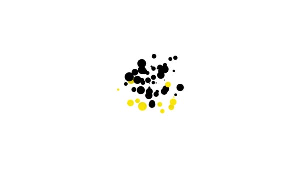Schwarzes Kehrblech-Symbol isoliert auf weißem Hintergrund. Reinigungsdienste. 4K Video Motion Grafik Animation — Stockvideo