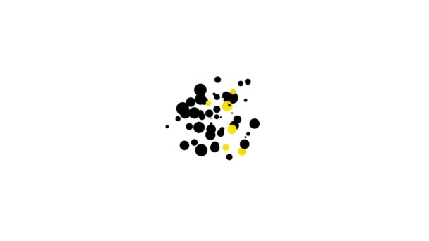 Μαύρο διαμάντι εικονίδιο απομονώνονται σε λευκό φόντο. Το σύμβολο του κοσμήματος. Τζεμ Στόουν. 4K Γραφική κίνηση κίνησης βίντεο — Αρχείο Βίντεο