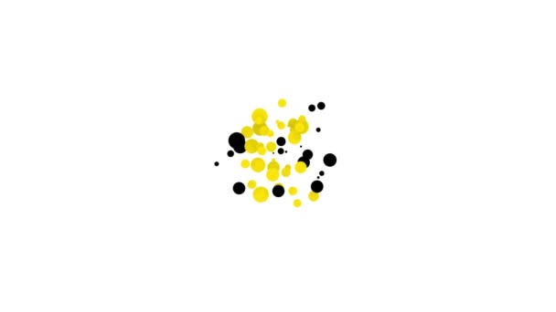 Bloqueo negro con icono de bitcoin aislado sobre fondo blanco. Minería criptomoneda, tecnología blockchain, seguridad, protección, dinero digital. Animación gráfica de vídeo 4K — Vídeos de Stock