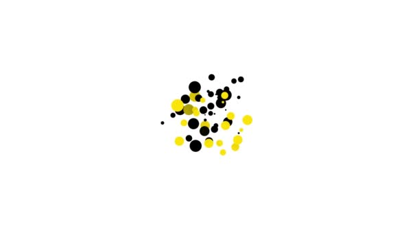 Schwarzer Globus und Kryptowährung Bitcoin-Symbol isoliert auf weißem Hintergrund. Physische Bitcoin. Blockchain-basierte sichere Kryptowährung. 4K Video Motion Grafik Animation — Stockvideo