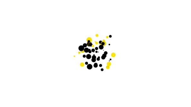 Cabeza de alce negro con cuernos icono aislado sobre fondo blanco. Animación gráfica de vídeo 4K — Vídeos de Stock
