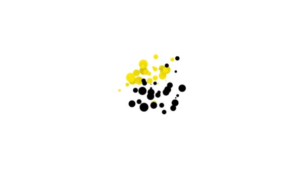 Fekete Nyúl ikon elszigetelt fehér háttérrel. 4K Videó mozgás grafikus animáció — Stock videók