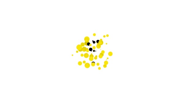 Чорний рибний гачок і плаваюча ікона ізольовані на білому тлі. Рибна ловля. 4K Відеографічна анімація — стокове відео
