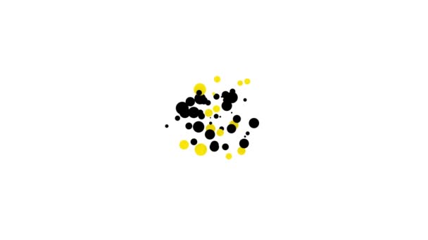 Black Fish Symbol isoliert auf weißem Hintergrund. 4K Video Motion Grafik Animation — Stockvideo