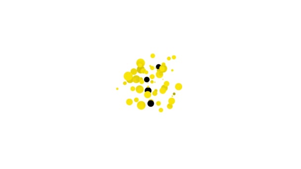 Schwarze Angelschnur mit Haken und Schwimmersymbol isoliert auf weißem Hintergrund. Angeln. 4K Video Motion Grafik Animation — Stockvideo