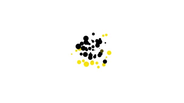 Zwarte Vislepel pictogram geïsoleerd op witte achtergrond. Visaas in de vorm van vis. Visserij tackle. 4K Video motion grafische animatie — Stockvideo