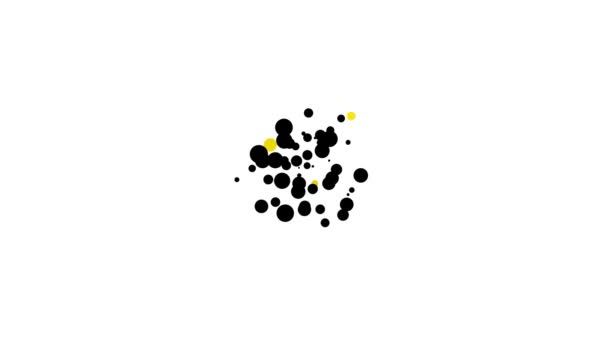 Black Hive для бджіл ізольовані на білому фоні. Вуличний символ. Апіарій і бджільництво. Солодка натуральна їжа. 4K Відеографічна анімація — стокове відео