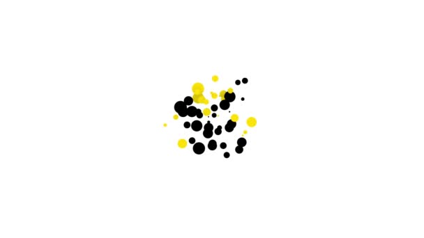 Icona della salsiccia incrociata nera isolata su sfondo bianco. Salsiccia alla griglia e aroma segno. Animazione grafica 4K Video motion — Video Stock