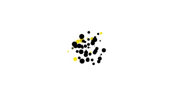 Cabeza humana negra con icono de bombilla aislada sobre fondo blanco. Animación gráfica de vídeo 4K — Vídeos de Stock