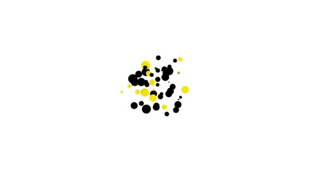 Schwarzes Symbol für Biokraftstoffkanister auf weißem Hintergrund. Öko-Bio und Tonne. Grüne Umwelt und Recycling. 4K Video Motion Grafik Animation — Stockvideo