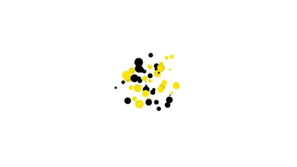 Icono de Botas Negras aislado sobre fondo blanco. Animación gráfica de vídeo 4K — Vídeo de stock