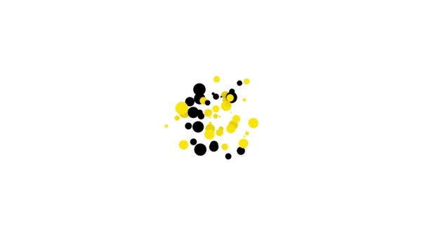 Icona Celsius nera isolata su sfondo bianco. Animazione grafica 4K Video motion — Video Stock