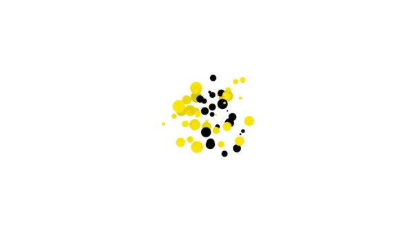 Zwarte Chanoeka dreidel icoon geïsoleerd op witte achtergrond. 4K Video motion grafische animatie — Stockvideo