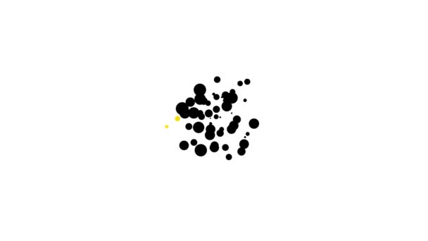 Черный мусорный бак значок изолирован на белом фоне. Знак мусорного бака. Reycle basket icon. Значок офисного мусора. Видеографическая анимация 4K — стоковое видео