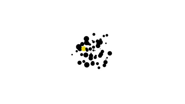 Icona Black Bucket isolata su sfondo bianco. Animazione grafica 4K Video motion — Video Stock