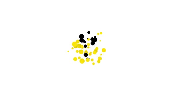 Ікона Black Lollipop ізольована на білому тлі. Їжа, смачний символ. 4K Відеографічна анімація — стокове відео