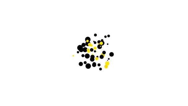 Schwarzes Alkohol- oder Bierausschank-Symbol isoliert auf weißem Hintergrund. Symbol für Trinken, Kneipe, Club, Bar. 4K Video Motion Grafik Animation — Stockvideo