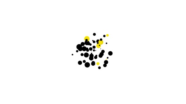 Muffin negro icono aislado sobre fondo blanco. Animación gráfica de vídeo 4K — Vídeos de Stock