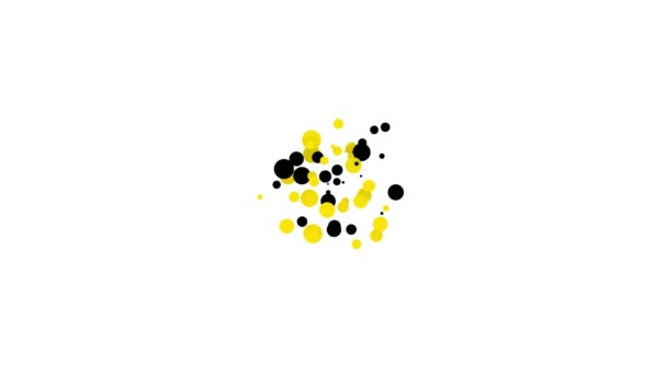 Ikona Černý symbol izolovaný na bílém pozadí. Vojenský odznak. Grafická animace pohybu videa 4K — Stock video