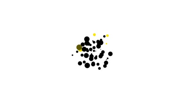 Boîte à munitions militaire noire avec une icône de balles de munitions isolées sur fond blanc. Animation graphique de mouvement vidéo 4K — Video