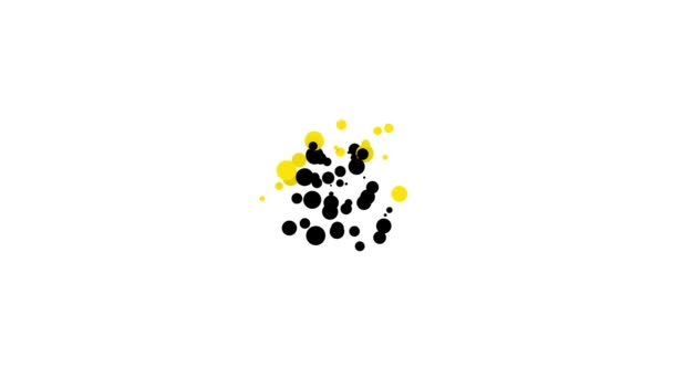 Zwarte rinkelende bel pictogram geïsoleerd op witte achtergrond. Alarmsymbool, bedrijfsbel, handbelteken, meldsymbool. 4K Video motion grafische animatie — Stockvideo