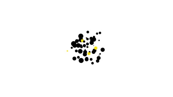 Icono de cronómetro negro aislado sobre fondo blanco. Signo del temporizador. Animación gráfica de vídeo 4K — Vídeos de Stock