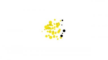 Siyah Şnorkel simgesi beyaz arkaplanda izole edildi. Su altı ekipmanları. 4K Video hareketli grafik canlandırması