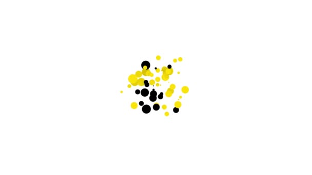 Черный Ангар значок изолирован на белом фоне. Видеографическая анимация 4K — стоковое видео