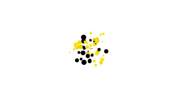 黑色蜂窝图标隔离在白色背景。蜂蜜细胞的象征。甜甜的天然食物4K视频运动图形动画 — 图库视频影像