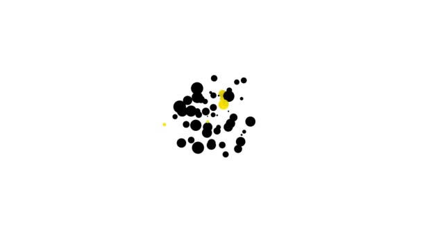Black Balení plné semen specifické ikony rostlin izolované na bílém pozadí. Grafická animace pohybu videa 4K — Stock video
