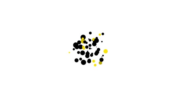 Carta da gioco nera con icona simbolo del cuore isolata su sfondo bianco. Gioco d'azzardo. Animazione grafica 4K Video motion — Video Stock