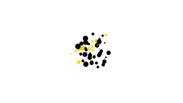 Testa umana nera con icona di riciclo isolata su sfondo bianco. Riciclare pensando. Ecologia amichevole. Animazione grafica 4K Video motion — Video Stock