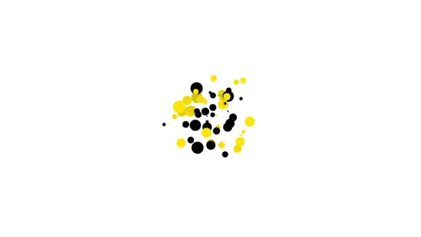 Schwarzes Straßenschild mit Kleeblatt-Symbol auf weißem Hintergrund. Geeignet für Werbung Bar, Café, Pub. 4K Video Motion Grafik Animation — Stockvideo