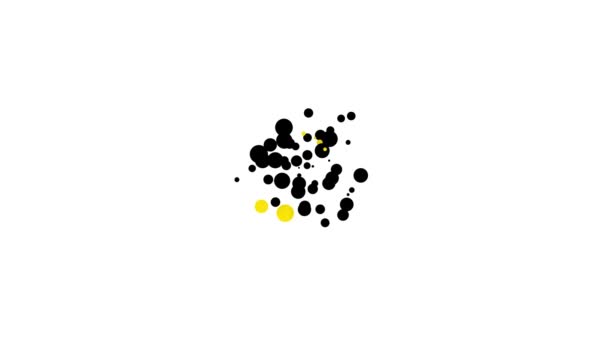 Fekete Kutya asztronauta sisak ikon elszigetelt fehér háttérrel. 4K Videó mozgás grafikus animáció — Stock videók