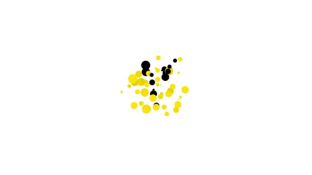 Μαύρο εικονίδιο Lollipop απομονωμένο σε λευκό φόντο. Φαγητό, νόστιμο σύμβολο. 4K Γραφική κίνηση κίνησης βίντεο — Αρχείο Βίντεο