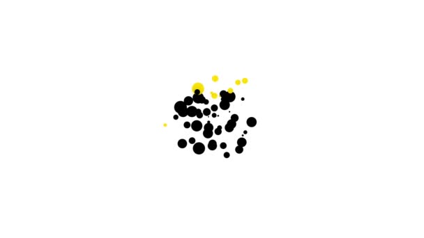 Ікона Black Bucket ізольована на білому тлі. 4K Відеографічна анімація — стокове відео