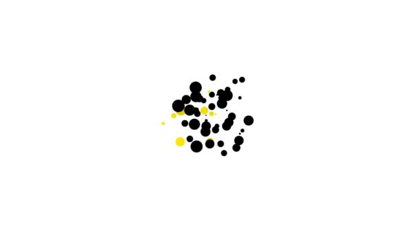 Fekete Kutya ikon elszigetelt fehér háttérrel. 4K Videó mozgás grafikus animáció — Stock videók