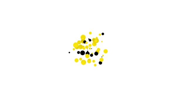 Pictograma formula chimică neagră izolată pe fundal alb. Hexagon abstract pentru medicina inovării, sănătate, cercetare și știință. 4K Animație grafică în mișcare video — Videoclip de stoc