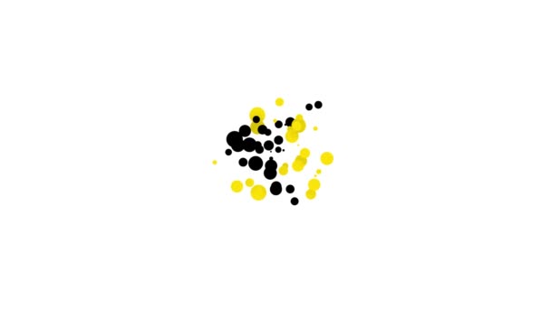 Schwarzes Share-Symbol isoliert auf weißem Hintergrund. Teilen, Kommunikation Piktogramm, soziale Medien, Verbindung, Netzwerk, verteilen Zeichen. 4K Video Motion Grafik Animation — Stockvideo