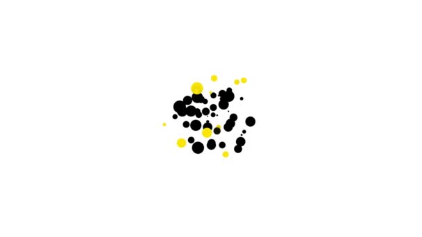 Černý pečený krocan nebo kuřecí ikona izolované na bílém pozadí. Grafická animace pohybu videa 4K — Stock video