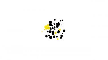 Siyah Çorap simgesi beyaz arka planda izole edildi. 4K Video hareketli grafik canlandırması